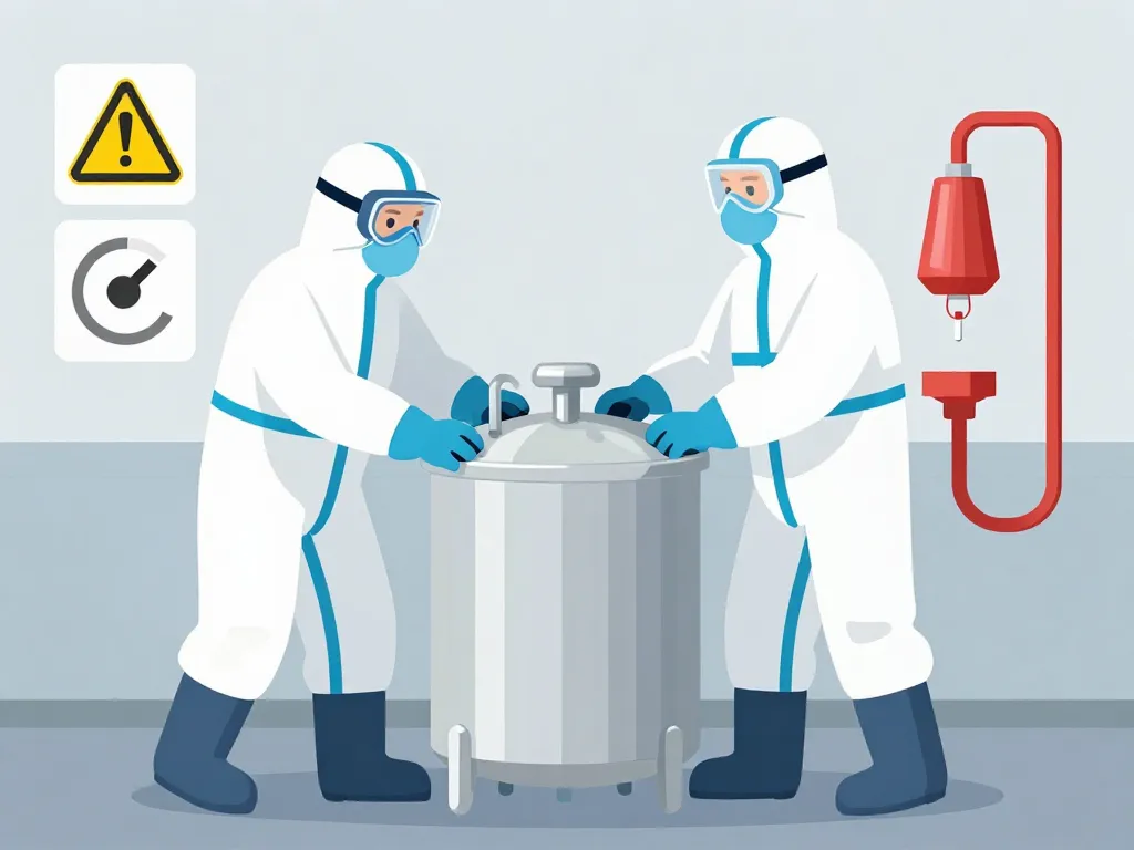 acide nitrique nettoyage travailleurs EPI sécurité