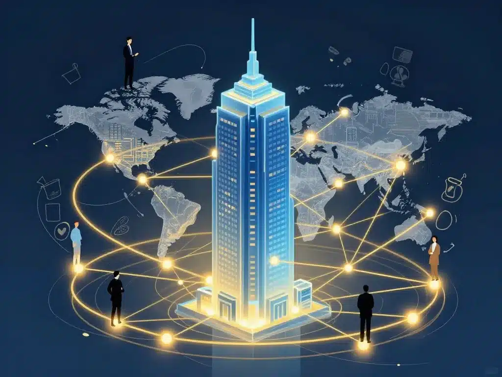 Illustration symbolique de Almas Tower, centre du négoce à Dubaï