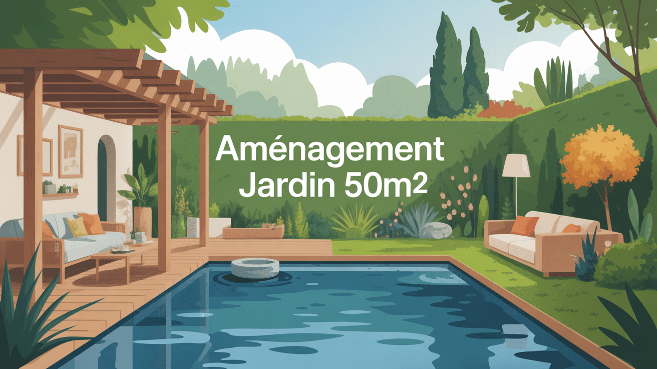 aménager un petit jardin de 50m2 vue globale zones optimisées