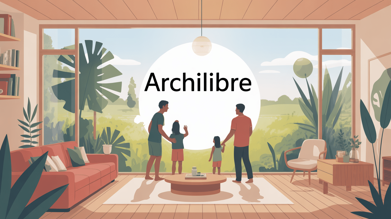 Illustration archilibre habitat lumineux harmonieux