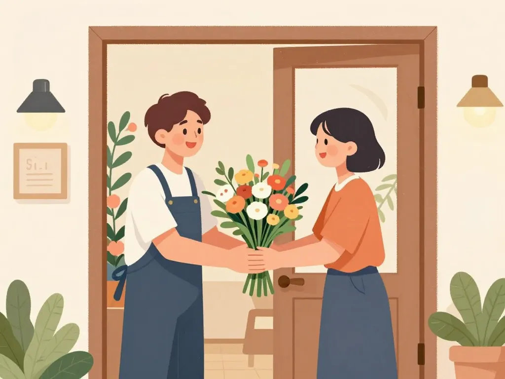 bonne fete emilie fleurs livraison bouquet surprise porte