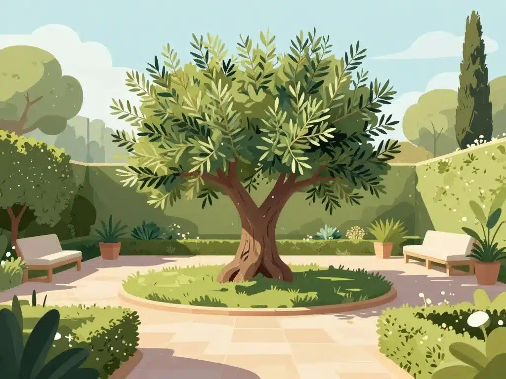 comment mettre en valeur un olivier focal jardin