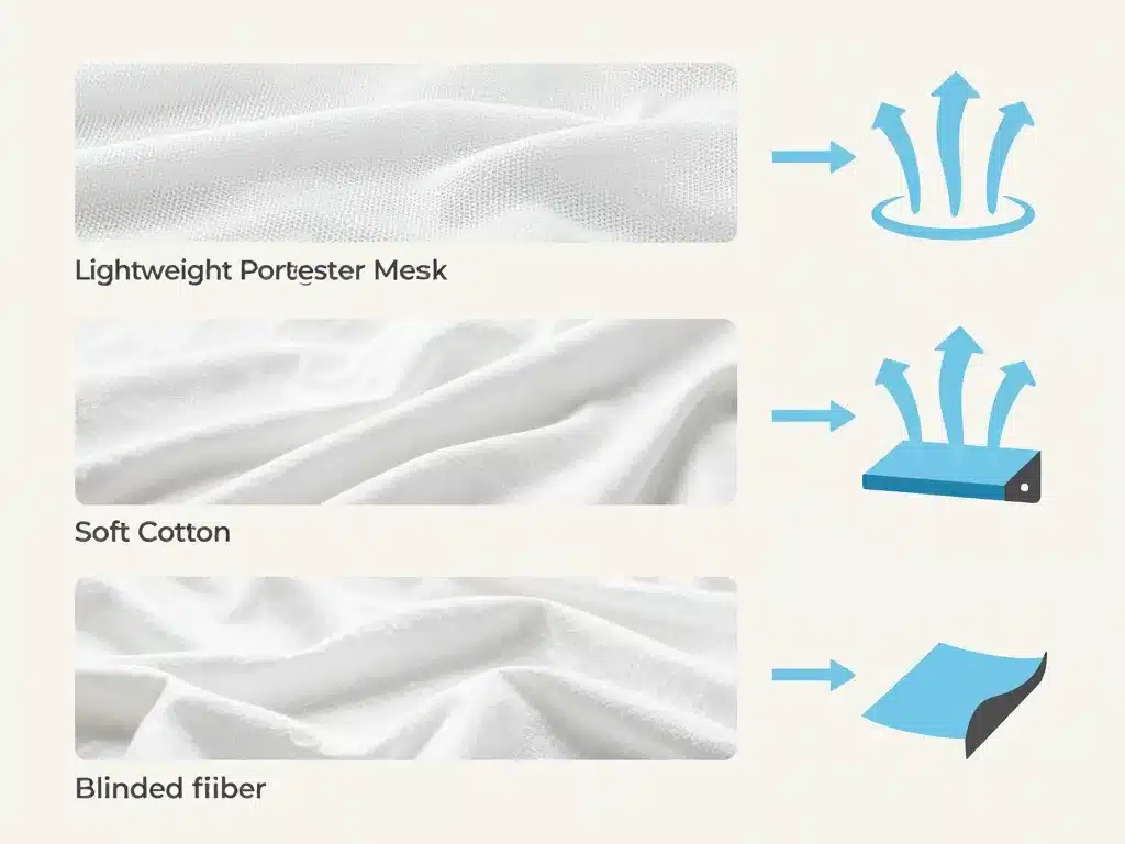 matières et densité tissu ciel de lit moustiquaire