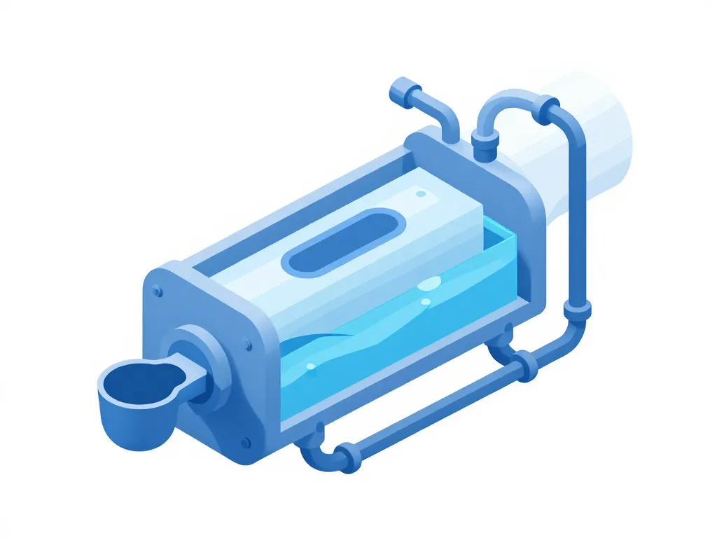 Diagramme système anti-calcaire centrale vapeur Calor Express Anti-Calc
