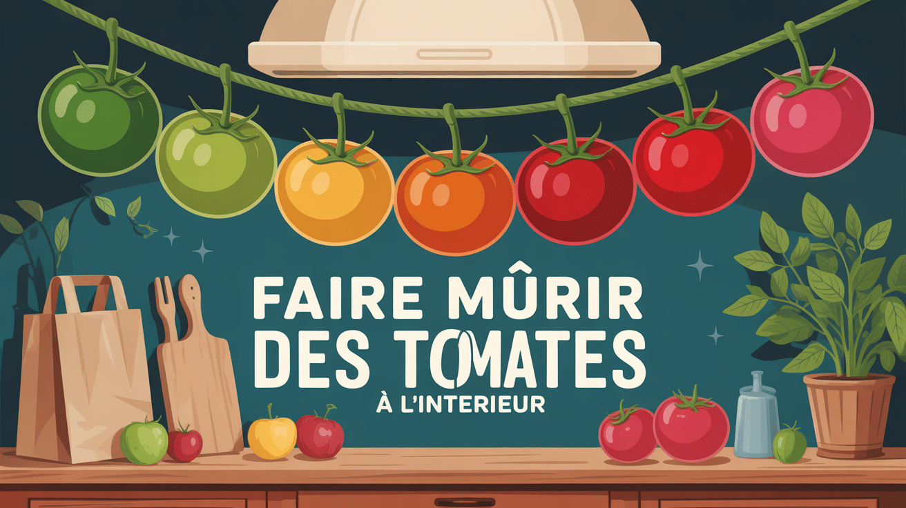 faire murir des tomates à l'intérieur illustration cuisine