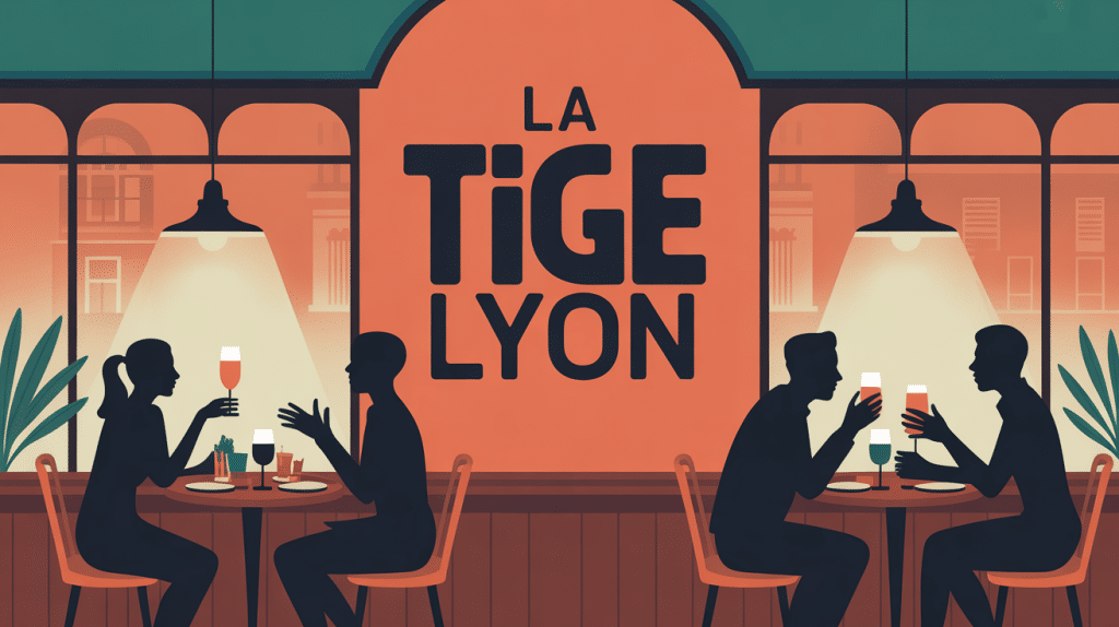 la tige lyon illustration urbaine conviviale