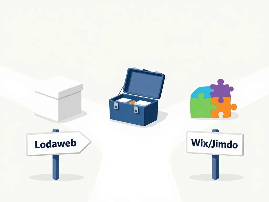 lodaweb vs wordpress wix choix créateur site