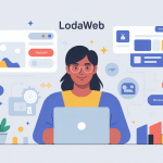 illustration lodaweb création site web simple