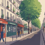 illustration passage sigaud quartier calme paris