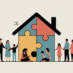 passer un bien propre en sci frais de notaire illustration famille puzzle