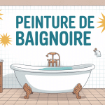 Peindre baignoire avis illustration baignoire blanche rénovée
