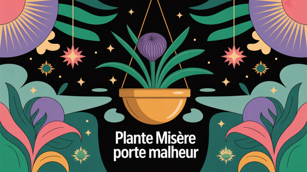 illustration plante misère porte malheur superstition feng shui
