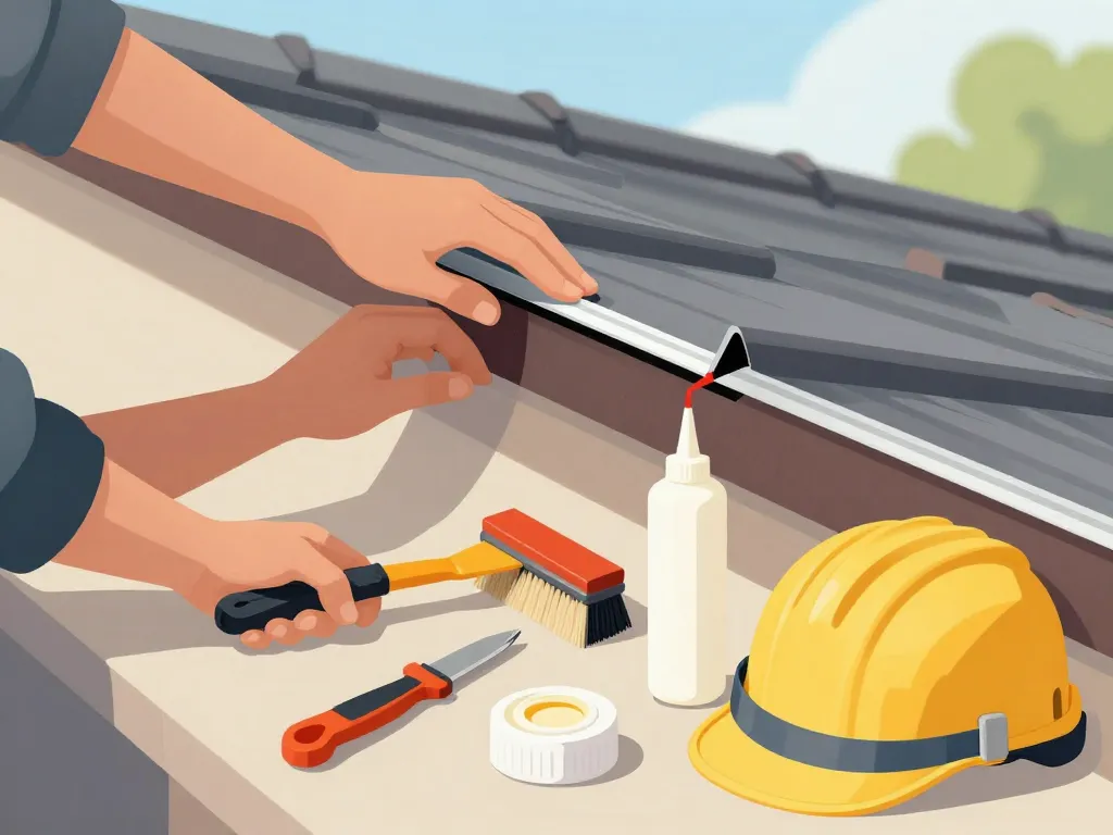 Préparer pose solin toiture et mur outils sécurité