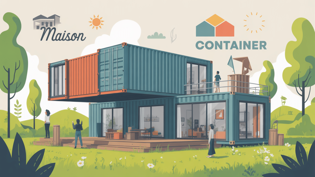 prix maisons containers grande maison container moderne dans la nature