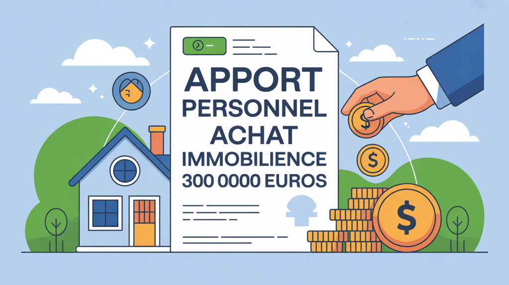 calcul quel apport pour emprunter 300 000 euros visuel central