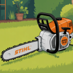 Image débroussailleuse Stihl FS 50 au jardin