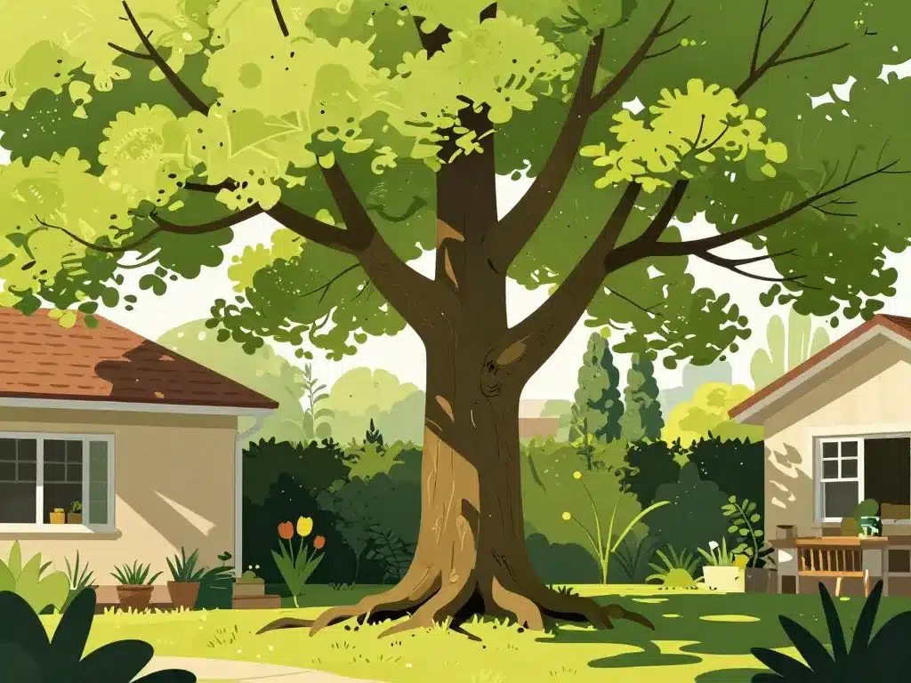 tulipier de virginie inconvénients arbre imposant ombrage racines