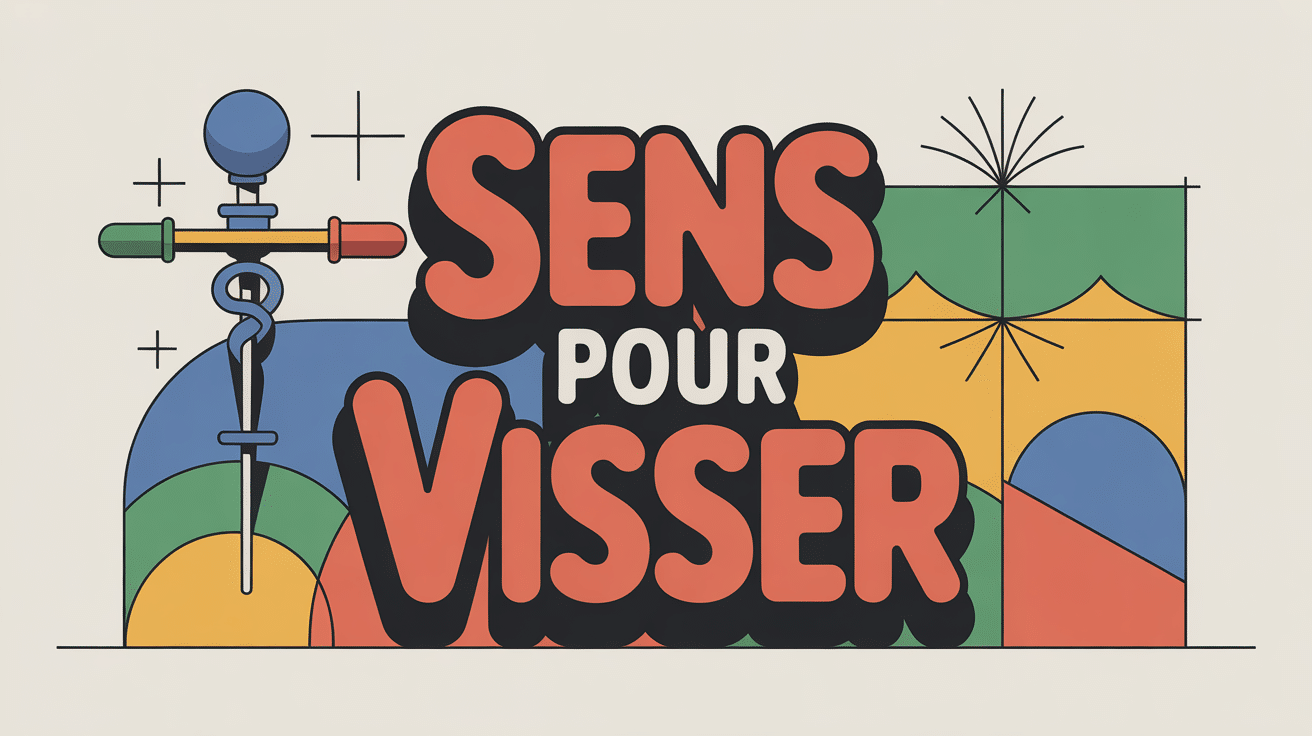 Illustration visser sens tournevis flèches horaire antihoraire
