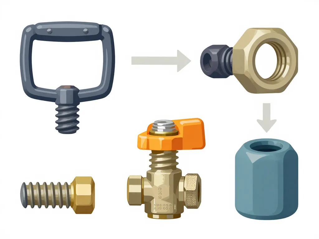 Visser sens objets pas de vis à gauche