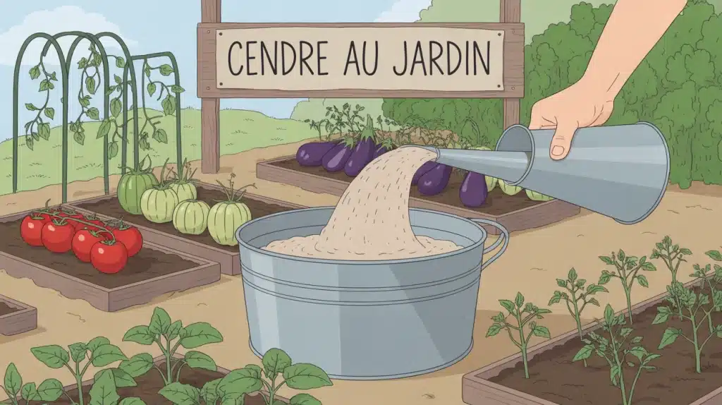 cendres jardin épandage potager