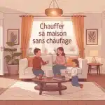 comment chauffer une maison sans chauffage illustration