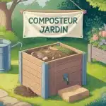 composteur jardin bois ouvert matières vertes brunes