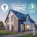prix ravalement façade maison 120m2 échafaudages ouvriers