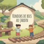 que faire avec des rondins de bois dans le jardin illustration