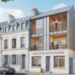 Surélévation maison ancienne en ossature bois et zinc