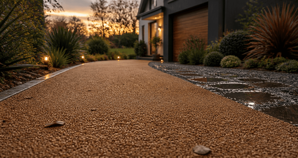 allée béton drainant sans flaques