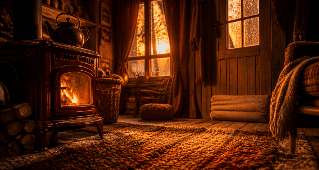 comment chauffer une pièce sans électricité poêle à bois ambiance chaleureuse
