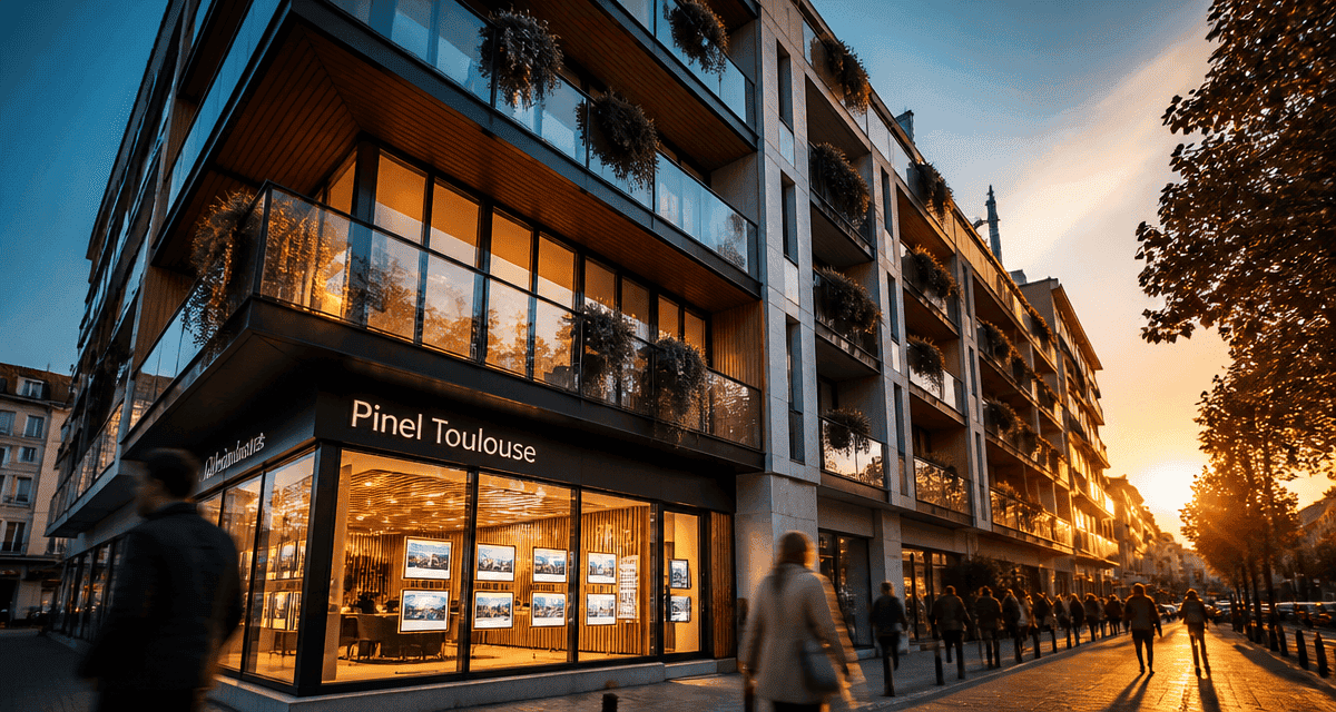 dispositif pinel toulouse immeuble neuf façade contemporaine