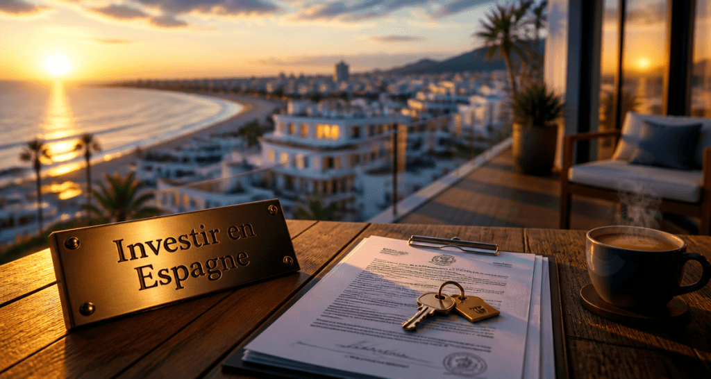 investir en immobilier en espagne terrasse vue mer