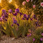 que mettre au pied des iris massif fleuri
