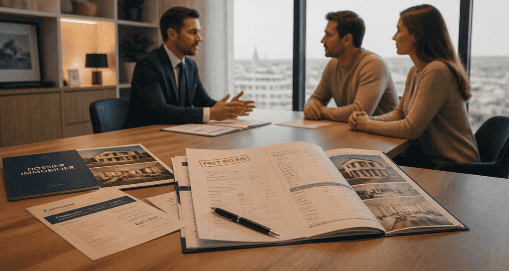 Quel est la meilleure banque pour le prêt relais, discussion en agence