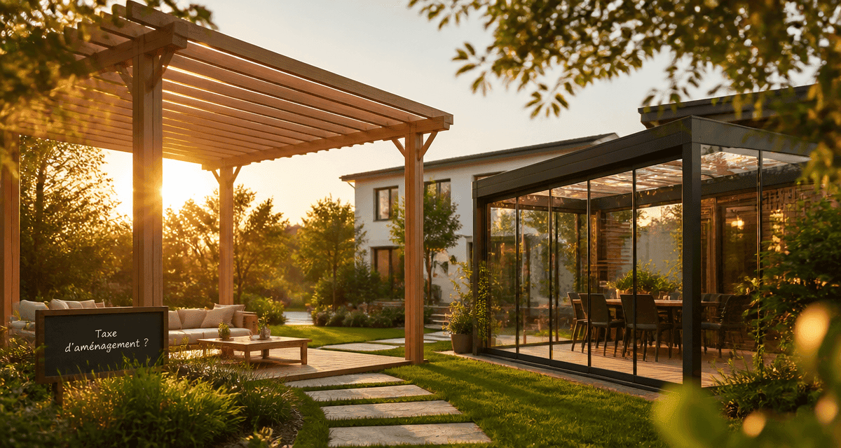 taxe pergola différence pergola ouverte fermée