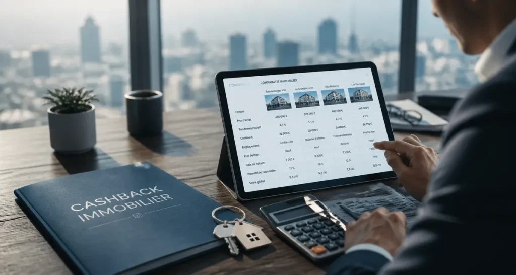 immocompare comparatif immobilier cashback