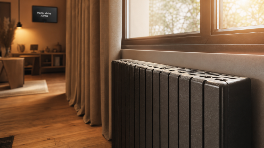 Meilleur radiateur inertie sèche 2000W en intérieur moderne