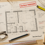 Placard surface habitable sur plan d'architecte