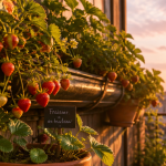 plantation fraisier en hauteur pots terrasse