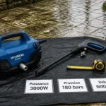 Quelle puissance pour un karcher : 1400 à 3000 W, 180 bars, 600 l/h