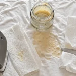 Comment enlever de la cire de bougie sur verre, textile ou pierre avec fer et papier absorbant