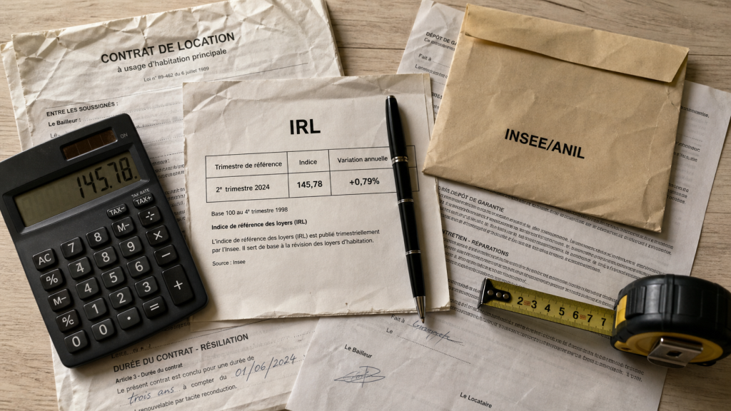 l'indice de référence des loyers IRL à 145,78 pour limiter la hausse de loyer