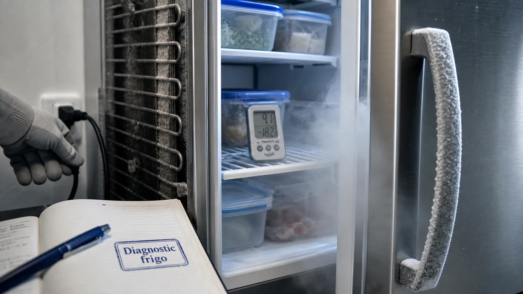 Panne frigo : diagnostic et débranchement avant réparation