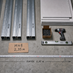 Portée maximum plafond autoportant m48 : 2,35 m