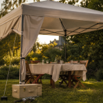 Tonnelle Lidl : tonnelle pliante jardin beige
