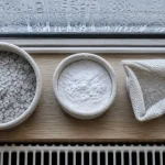 Absorbeur d'humidité naturel : gros sel, bicarbonate et charbon