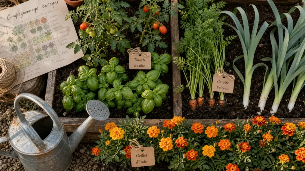 Association de plantes au potager : les erreurs qui freinent vos légumes et les bons mariages à privilégier