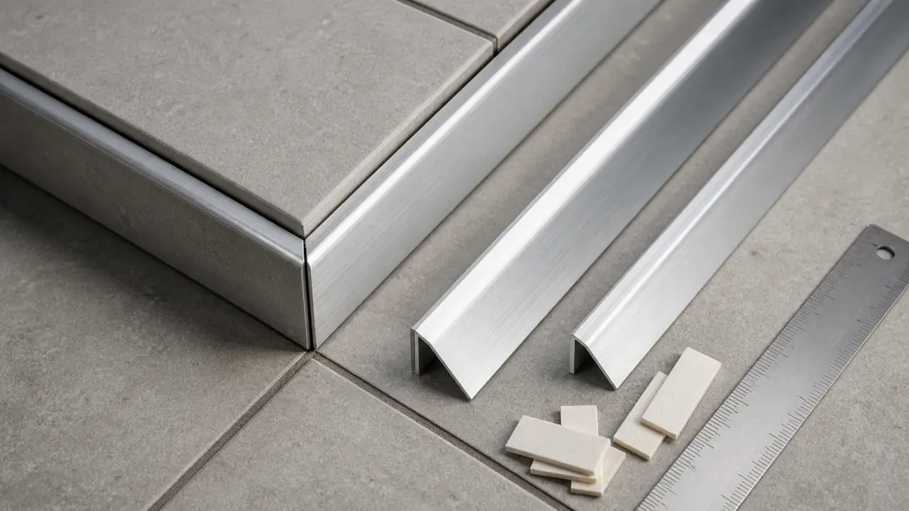 Baguettes angles carrelage pour finition nette sur angle sortant