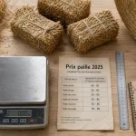 Prix paille 2025 : andain et bottes de paille, repères de prix